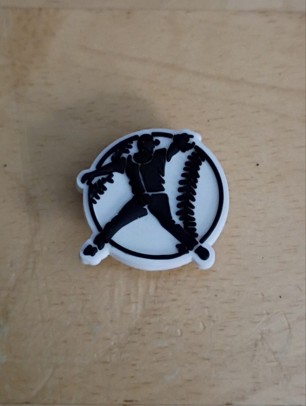10 for $10 Jibbitz Croc Charms - Baseball Player Over Ball - Sports - New Charm